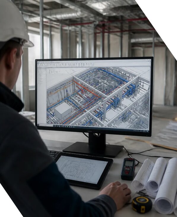 Создание BIM модели инженерных сетей для объектов в Лянторе